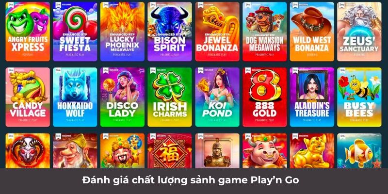 Sảnh Play’n Go - Thiên Đường Slot Game Lý Tưởng Năm 2024 2 Đánh giá chất lượng sảnh game Play’n Go