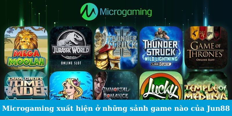 Microgaming - Sự Lựa Chọn Số Một Của Game Thủ Lão Làng 2 Microgaming xuất hiện ở những sảnh game nào của Jun88