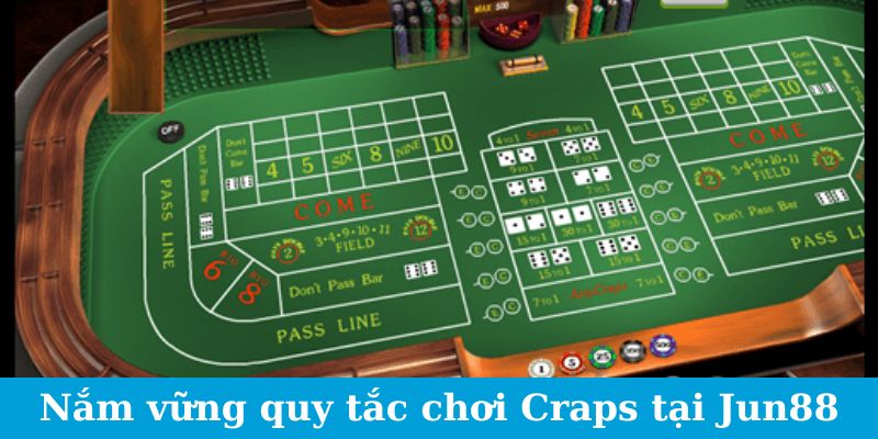 Craps - Bật Mí Cách Đọc Tổ Hợp Xúc Xắc Hiệu Quả Nhất 2 Nắm vững quy tắc chơi Craps tại Jun88