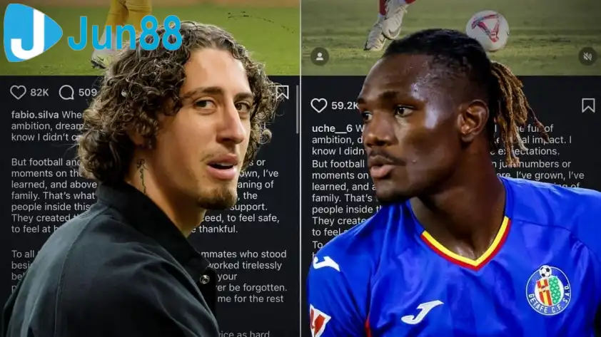 Fabio Silva và Christianus Uche đăng 2 đoạn tâm thư chia tay CLB giống hệt nhau (Ảnh: FootballTransfer). Fabio Silva và Christianus Uche đăng 2 đoạn tâm thư chia tay CLB giống hệt nhau (Ảnh: FootballTransfer).