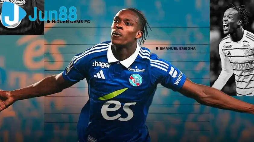 Emanuel Emegha thăng tiến mạnh mẽ ở mùa giải vừa qua (Ảnh: GOAL). Emanuel Emegha thăng tiến mạnh mẽ ở mùa giải vừa qua (Ảnh: GOAL).